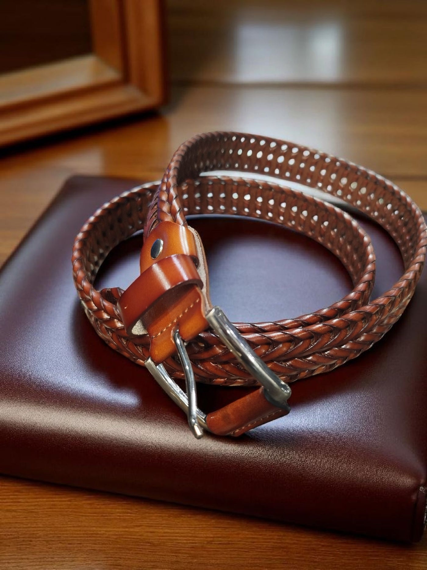 Braided Leather Belt