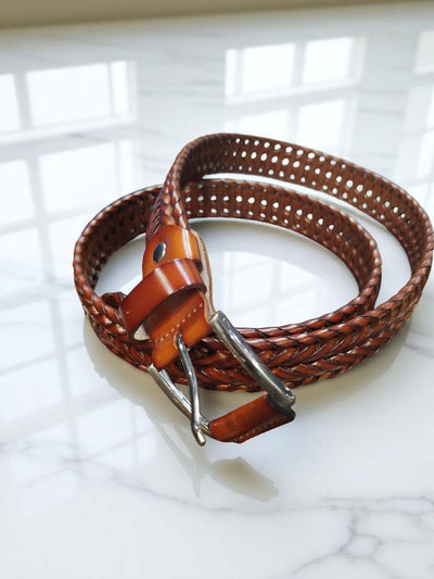 Braided Leather Belt