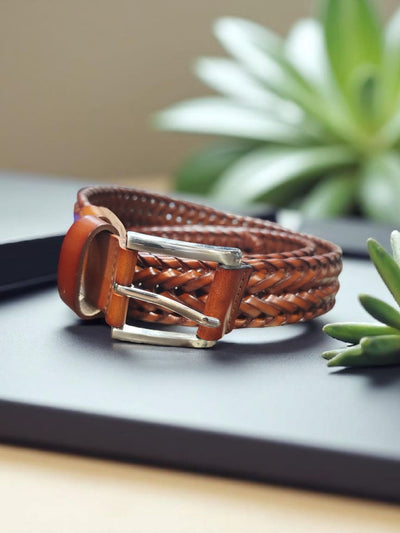 Braided Leather Belt