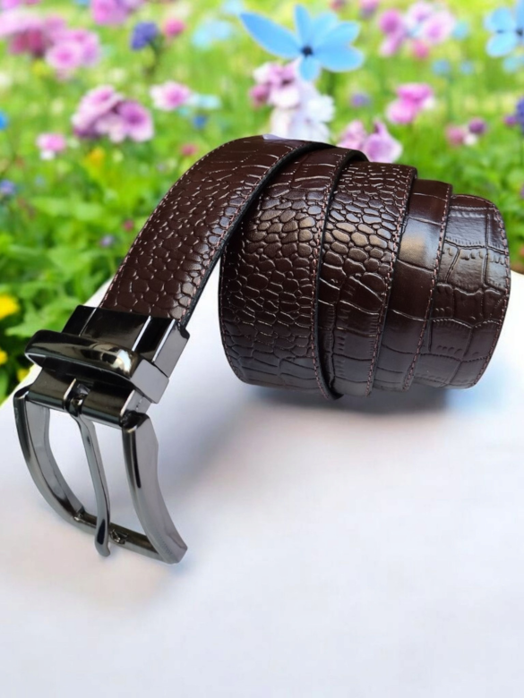 2 IN 1 Belt – Crocodile Texture