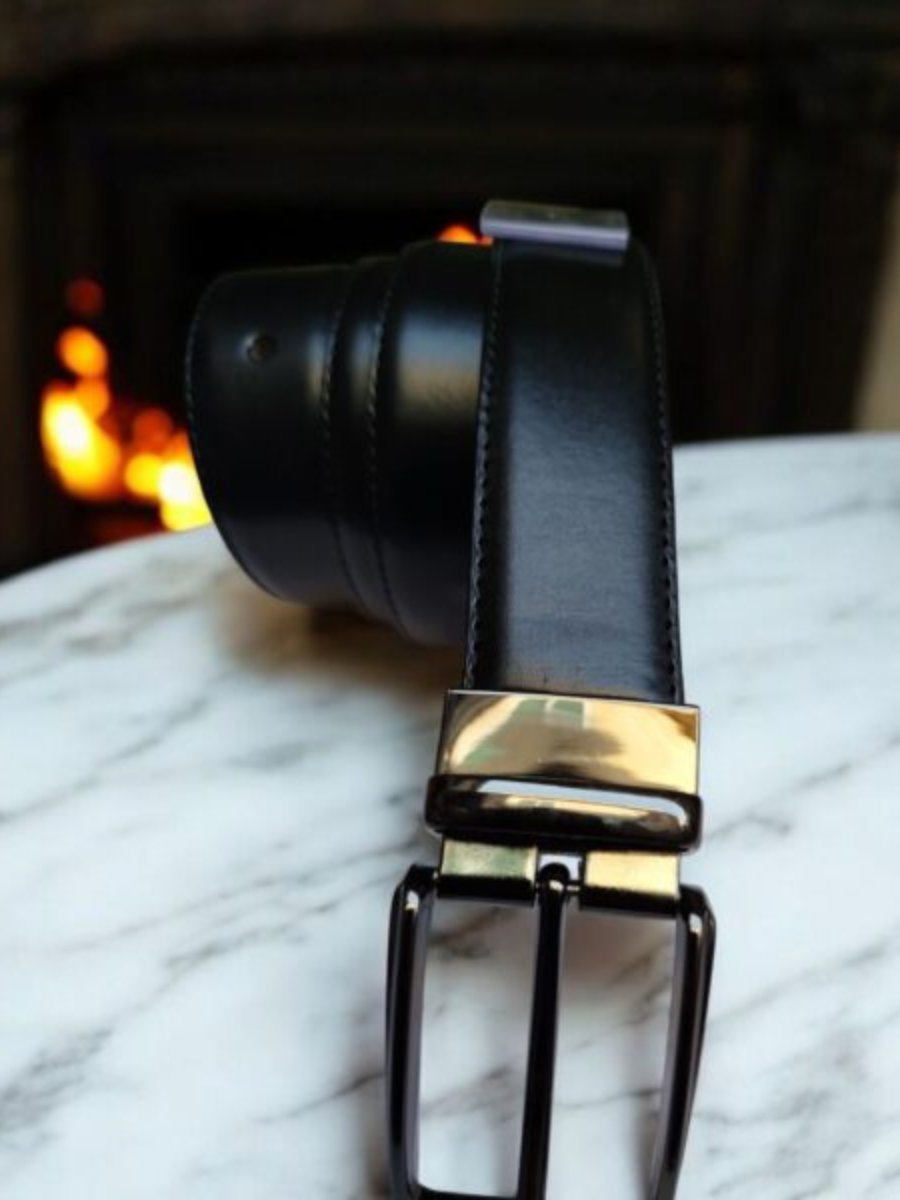 2-in-1 Reversible Genuine Cow Leather Belt