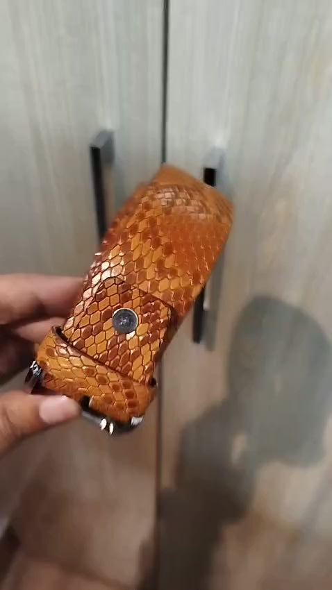 Rattling Snake Handmade Belt
