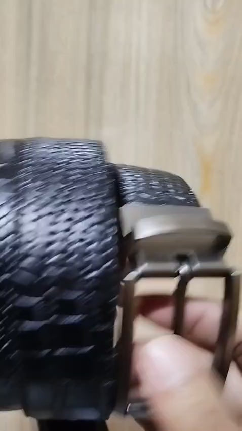 2 in 1 Premium Leather Belt - Crocodile